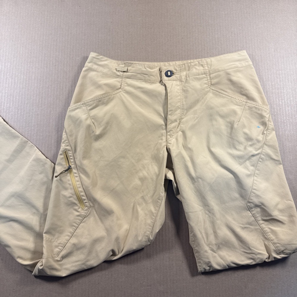 Patagonia RPS ROCK pants men Beige Tan Hiking waist‎ 35